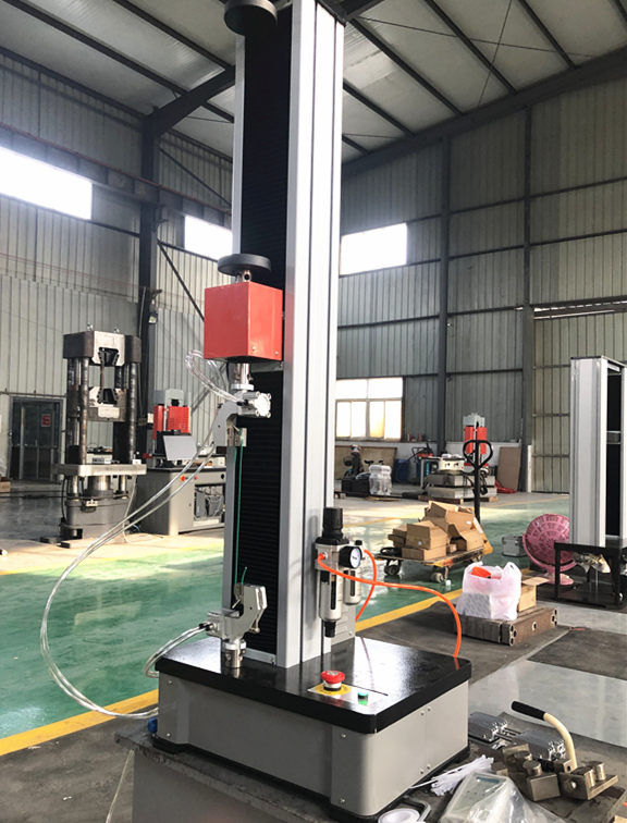 WDW-0.1-5kN單柱微機控制氣動繩紗夾電子萬能試驗機
