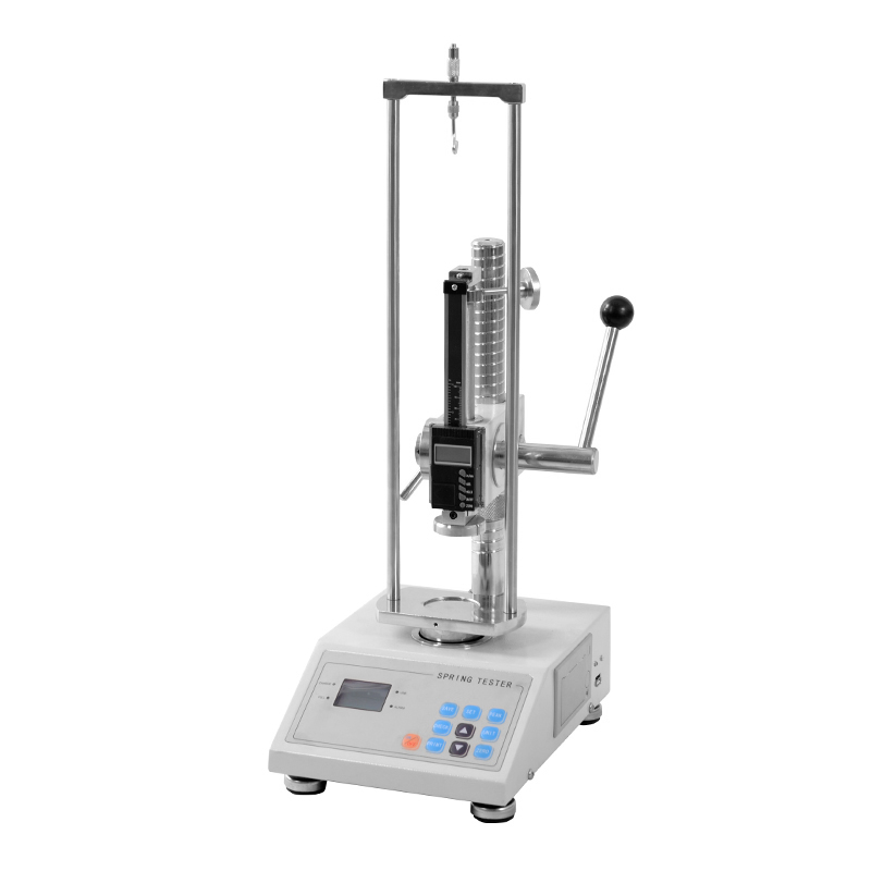 Máquina de prueba de tensión y compresión de resorte manual con impresora (50-500N)